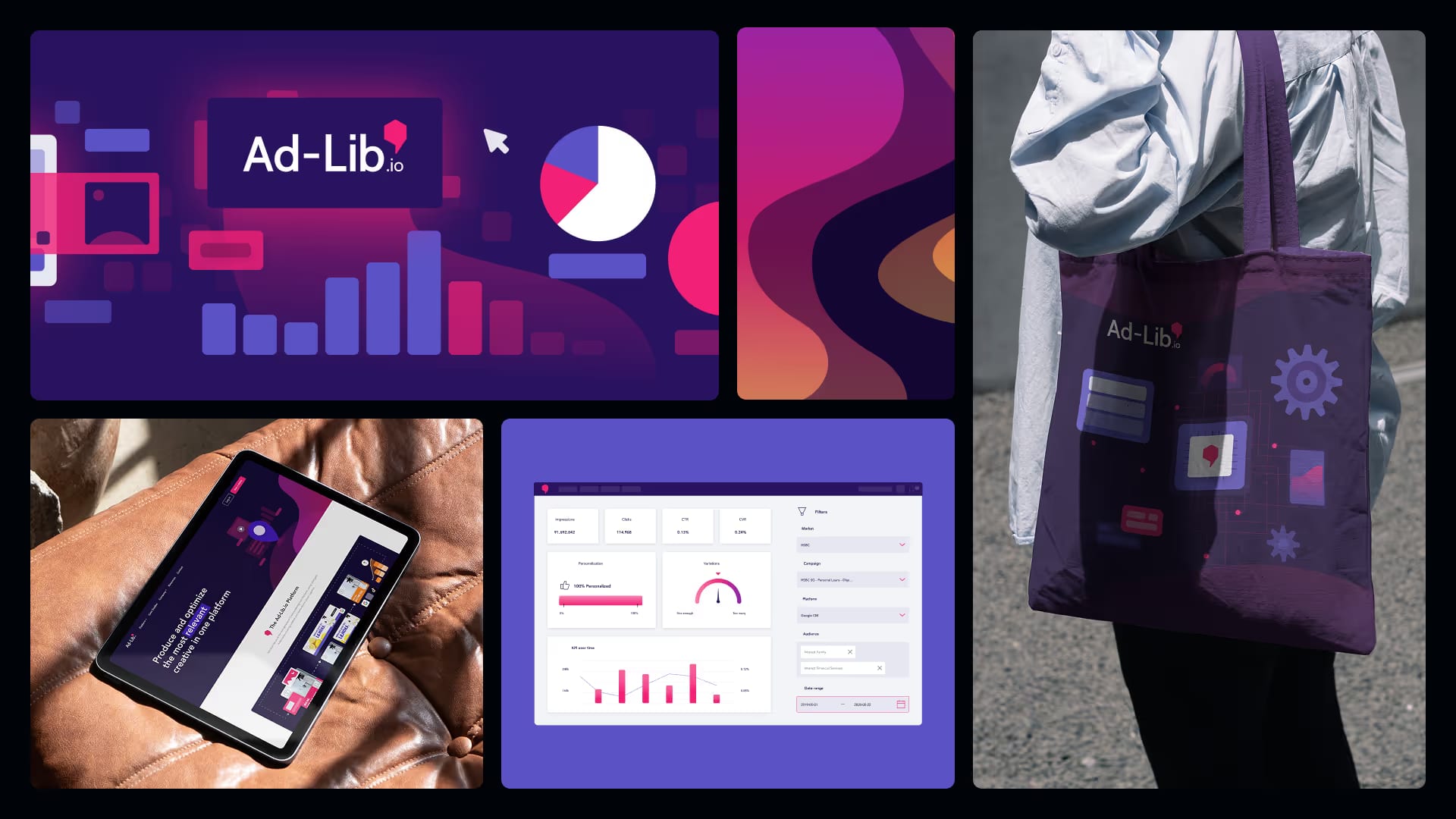 AdLib's branding translated into scalable UX/UI