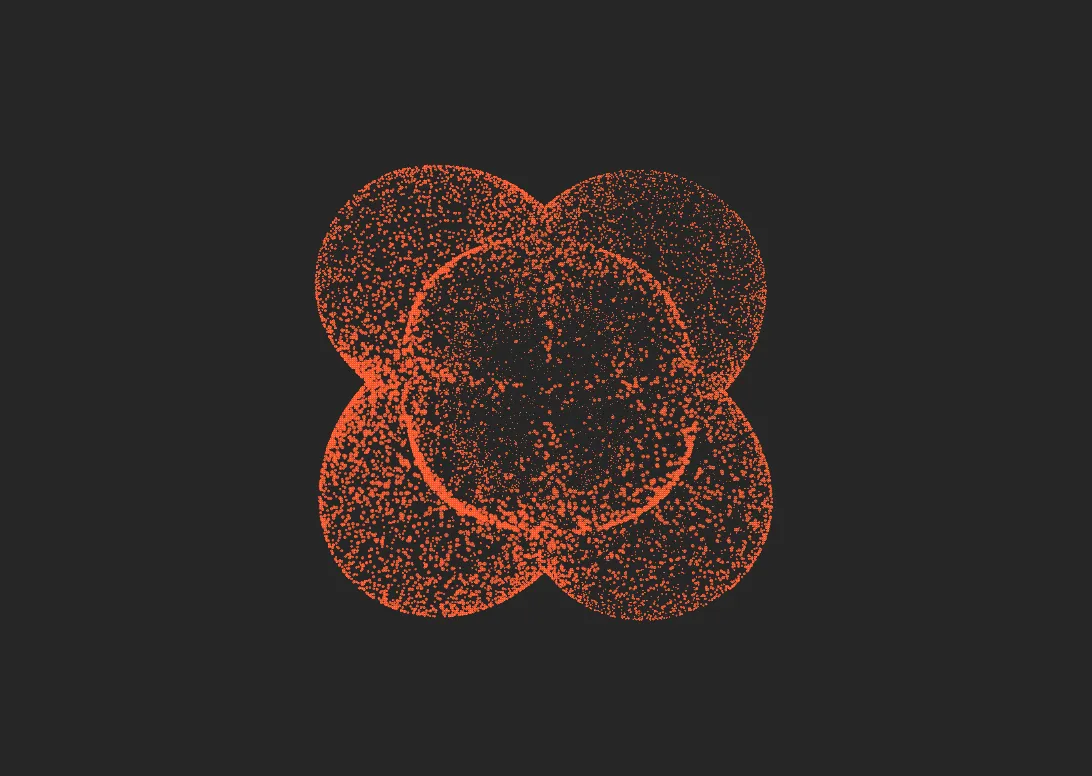 Abstract particle artwork for Forbes press coverage