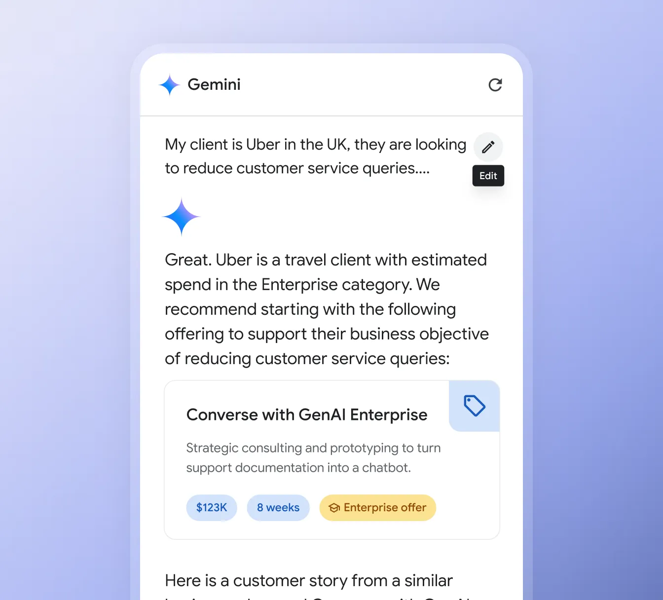 Google Gemini Sales Sidekick