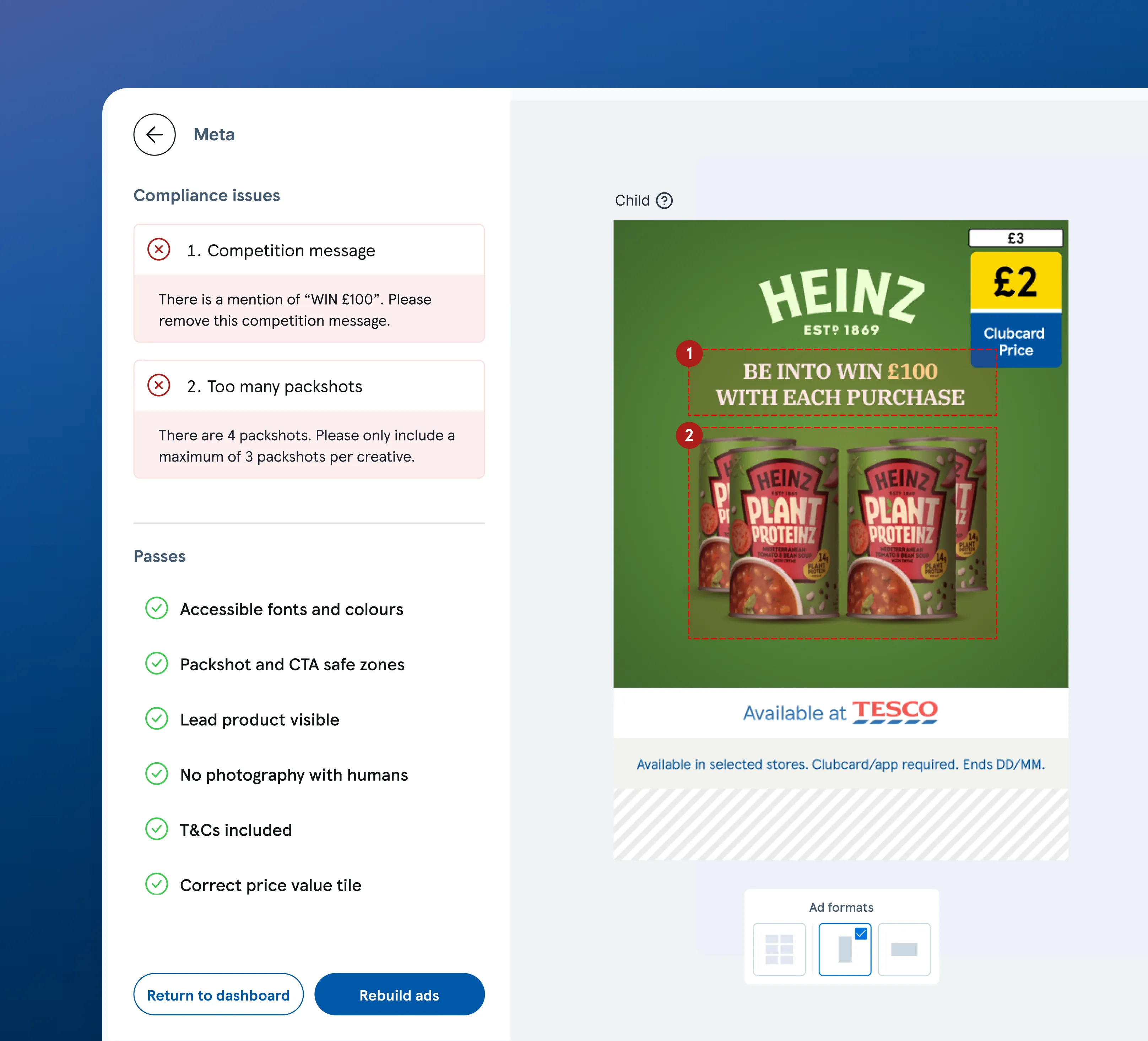 Tesco retail media compliance workflow