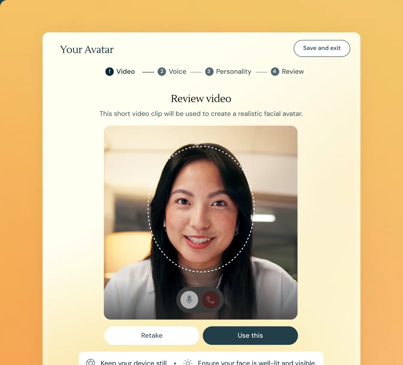 YourAvatar companion onboarding